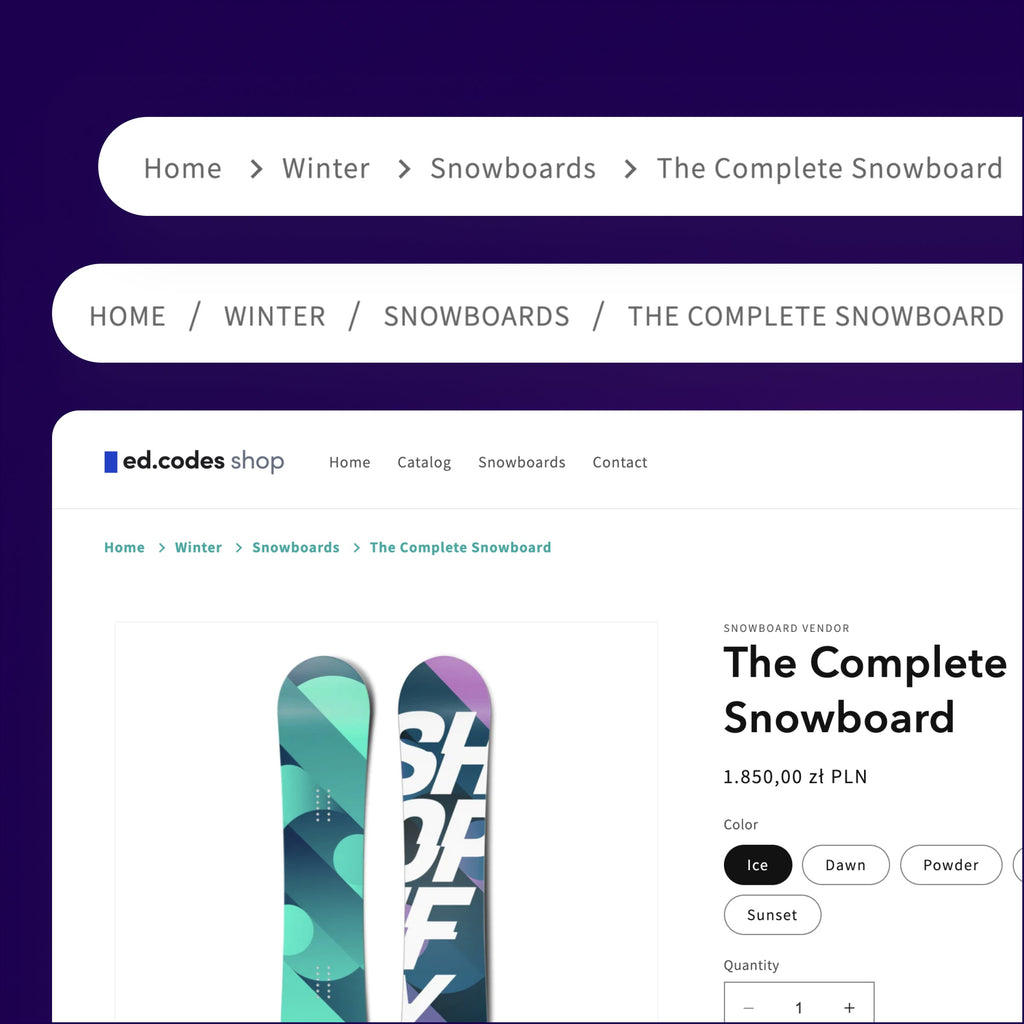 Better Breadcrumbs - Shopify Section & Block