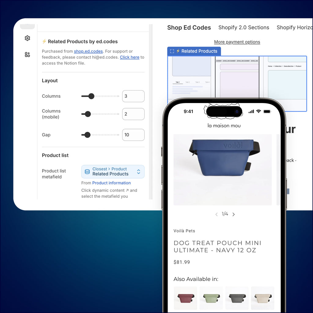 Related Product Swatches - Shopify Theme Block