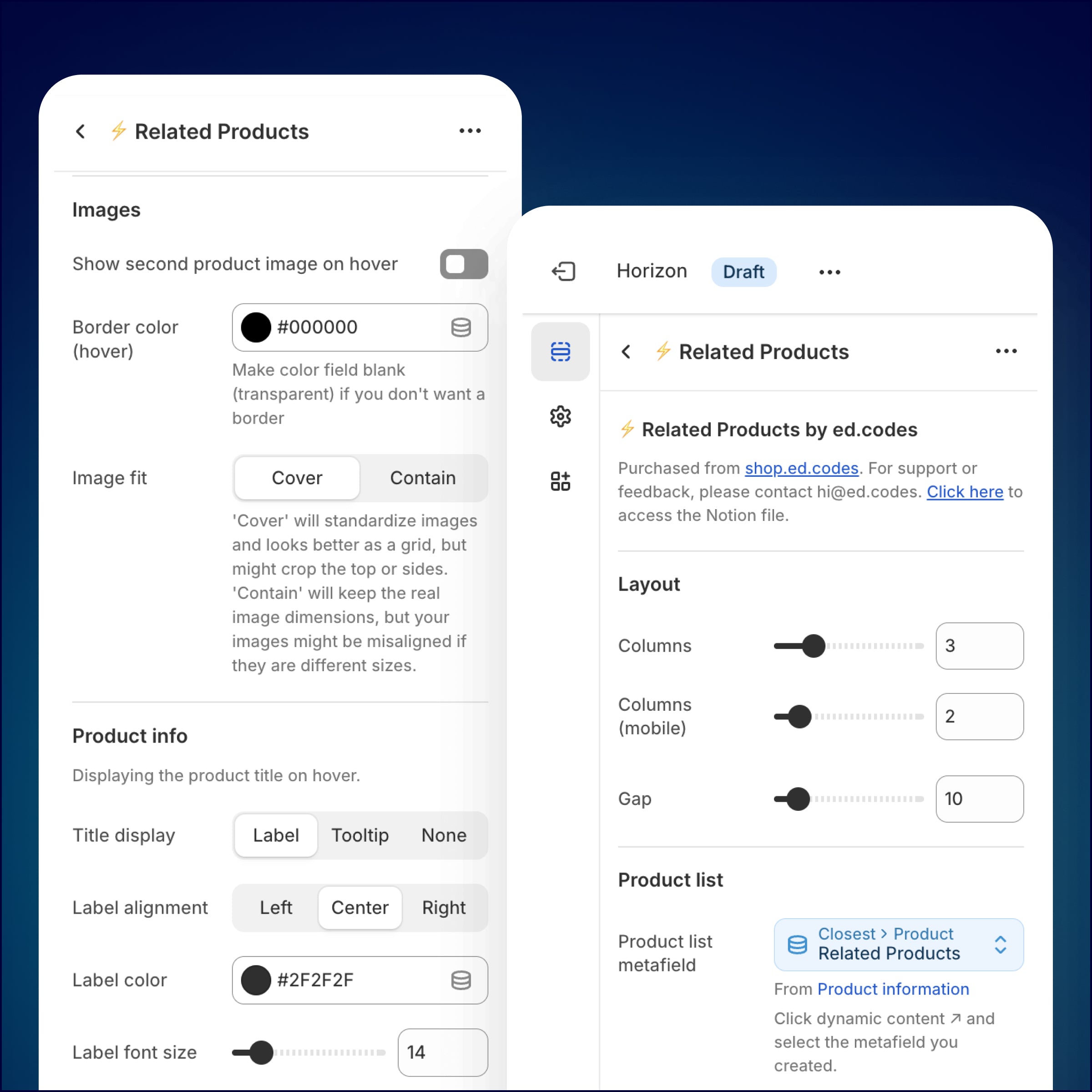 Related Product Swatches - Shopify Theme Block