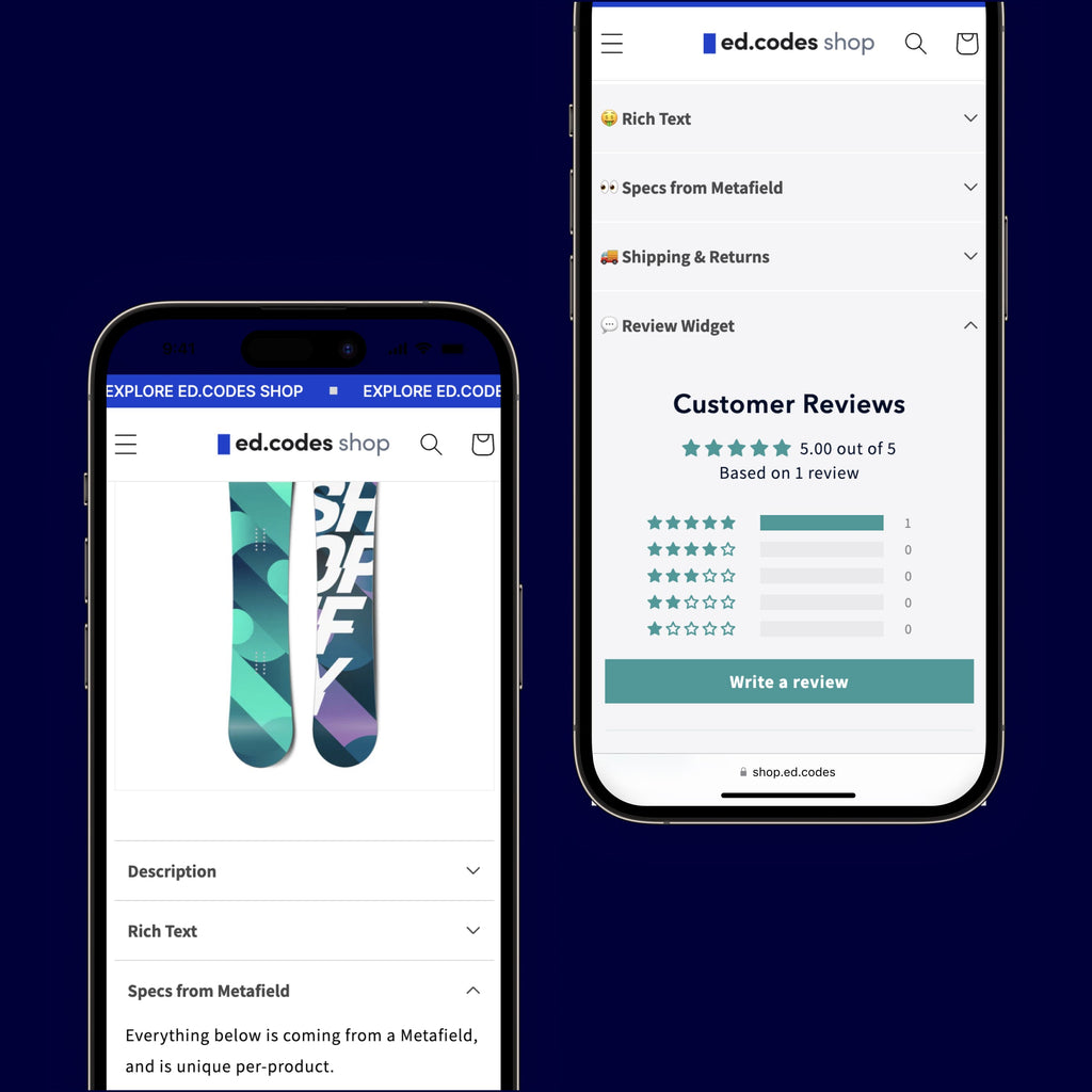 Tabs Section for Shopify