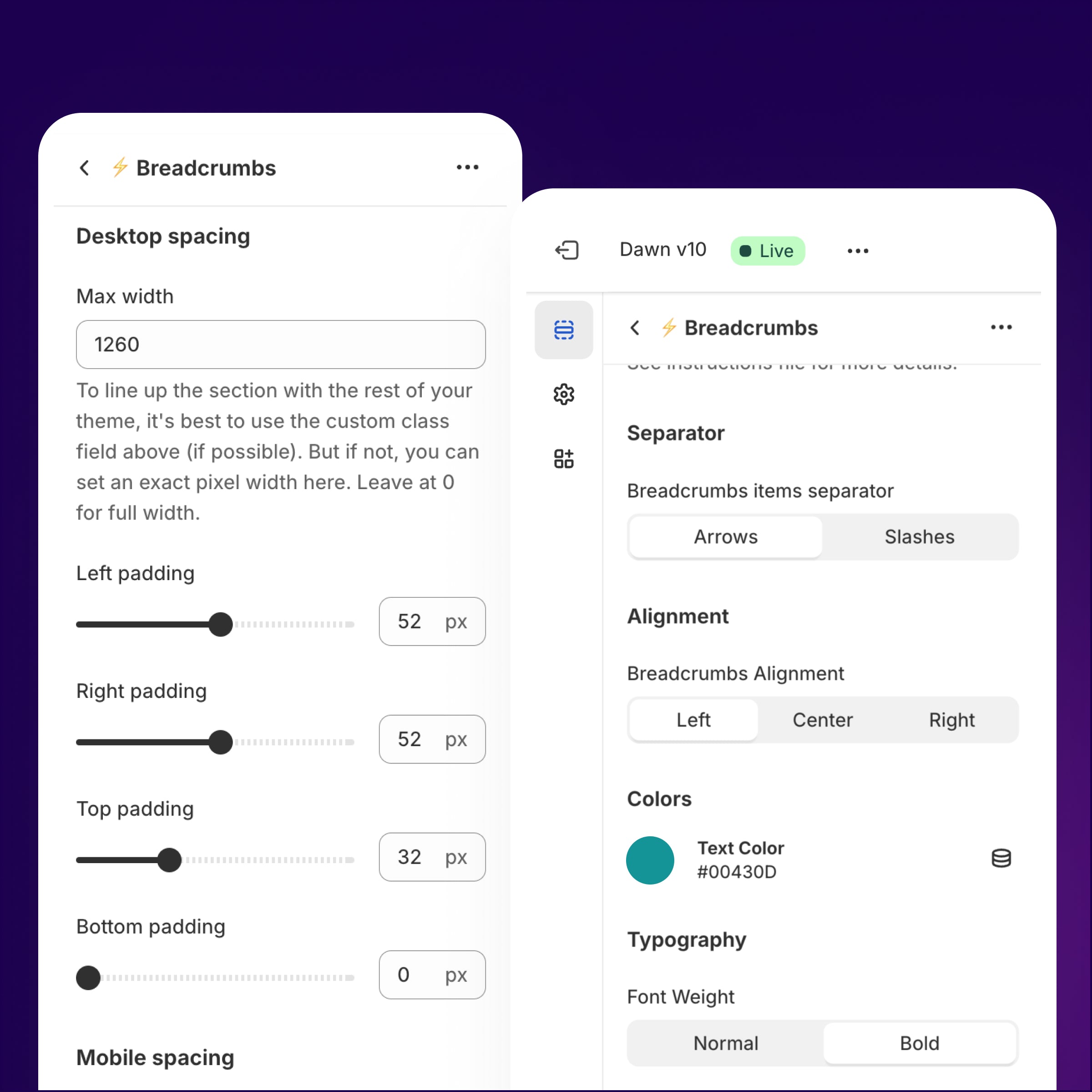 Better Breadcrumbs - Shopify Section & Block