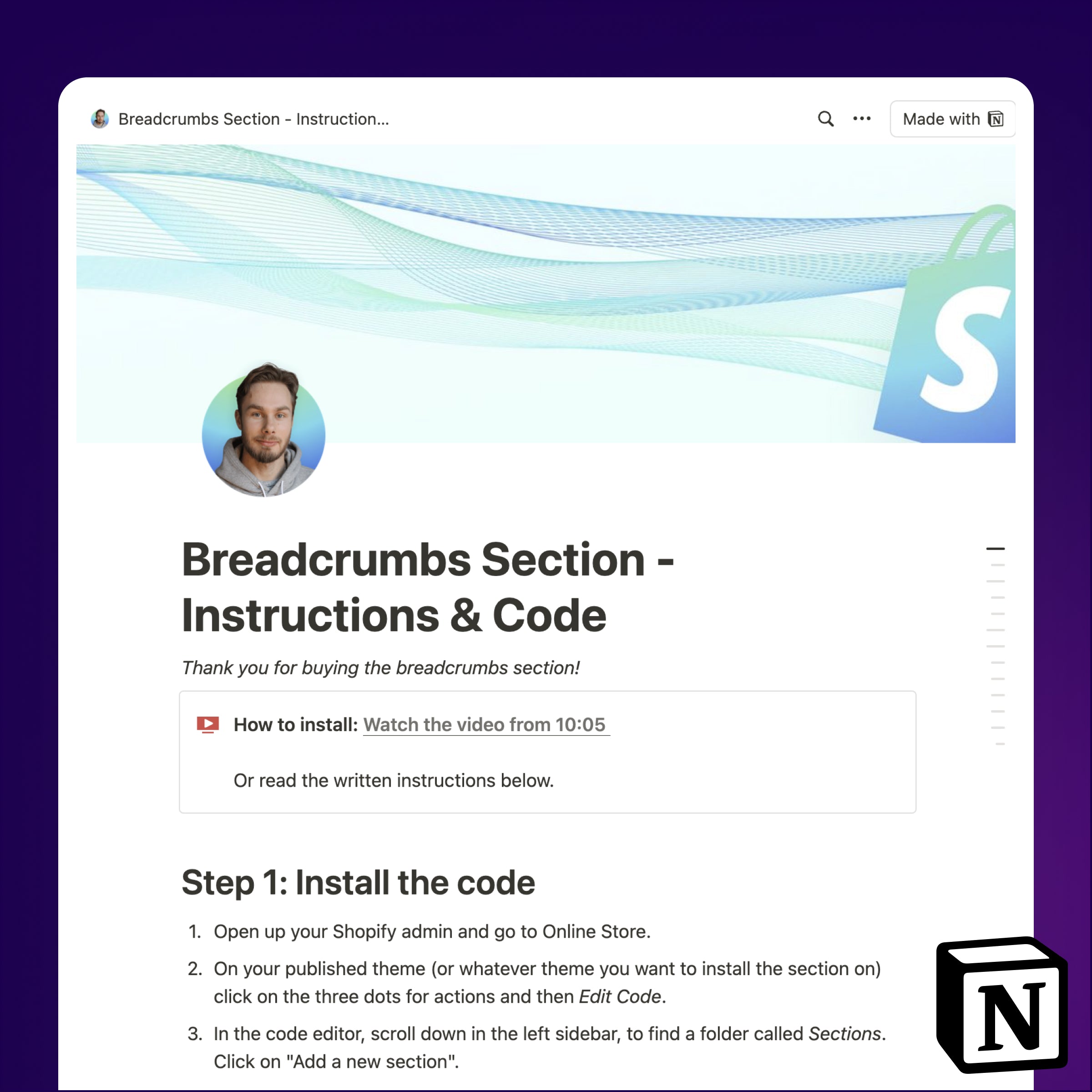 Better Breadcrumbs - Shopify Section & Block