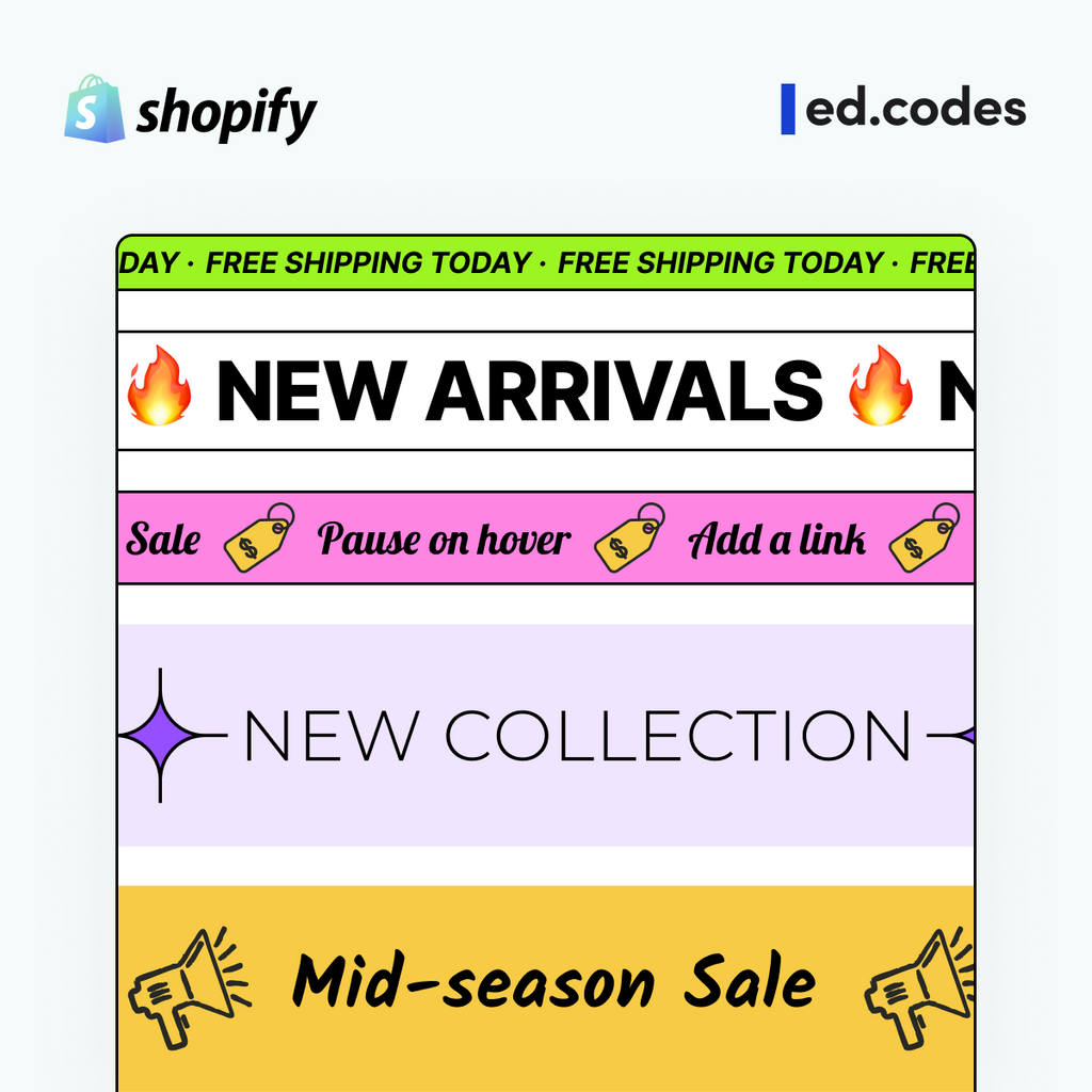 Scrolling Marquee Section for Shopify