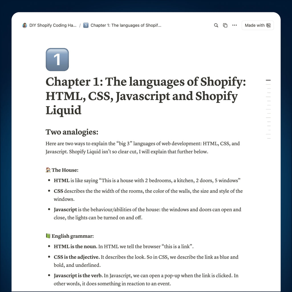 The DIY Shopify Coding Handbook