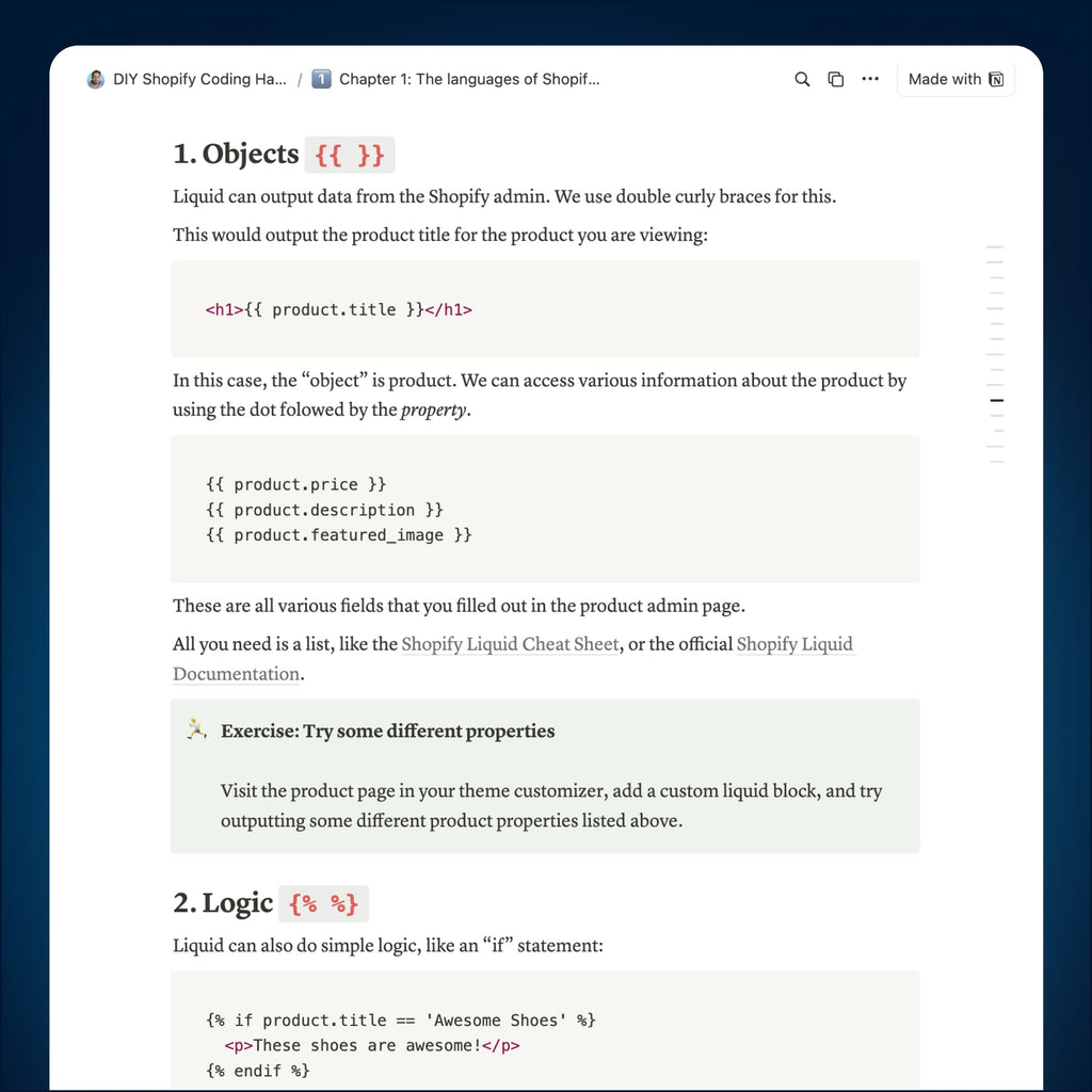 The DIY Shopify Coding Handbook