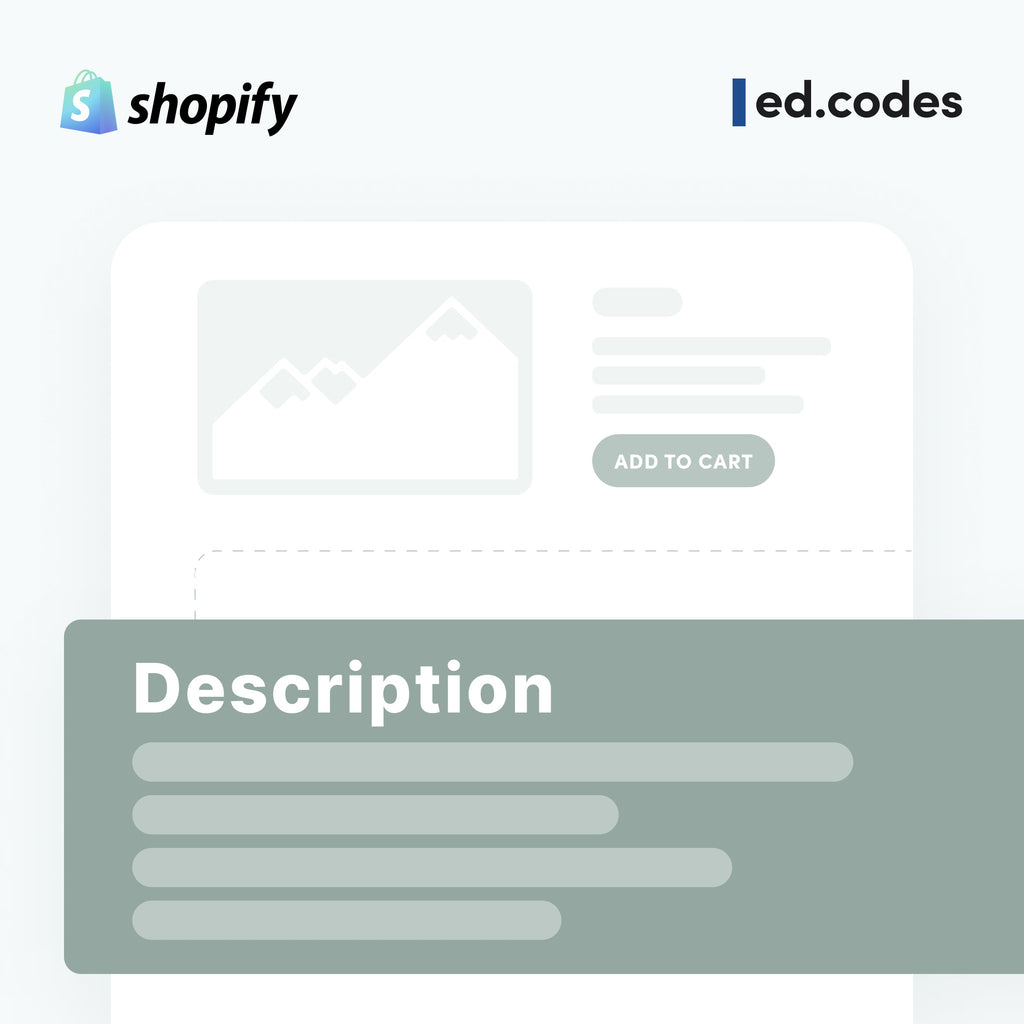 Product & Collection Description Section for Shopify